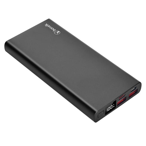 Bonelk Eco Series Slim Power Bank 10,000mAh, PD20W / QC 18W - Black - Digital3d.com.au