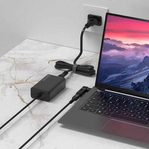 Bonelk Long-Life 65W GaN Multi-Device Laptop Charger, in-built Cable 1.5m (Black) Image 8