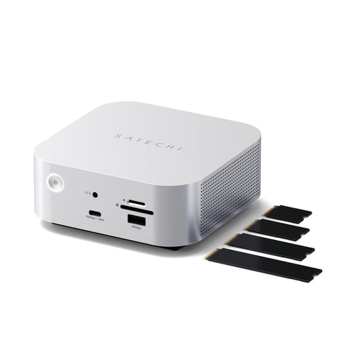 Satechi Thunderbolt 5 CubeDock with SSD Enclosure (Silver) Image 8