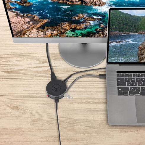 Bonelk Long-Life USB-C to 6in1 Multiport Hub - Black (Round) - Digital3d.com.au