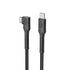 Bonelk Long-Life Easy Grip USB-C to USB-C Right Angle Cable, 100W 2 m (Black) - Digital3d.com.au