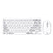 Bonelk Wireless Keyboard and Mouse Combo, Compact, KM-383 Grey