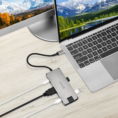 Bonelk Long-Life USB-C to 8-in-1 Multiport Hub