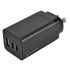 Bonelk Eco Series 65W PD Wall Charger, 3 x USB-C - Black - Digital3d.com.au