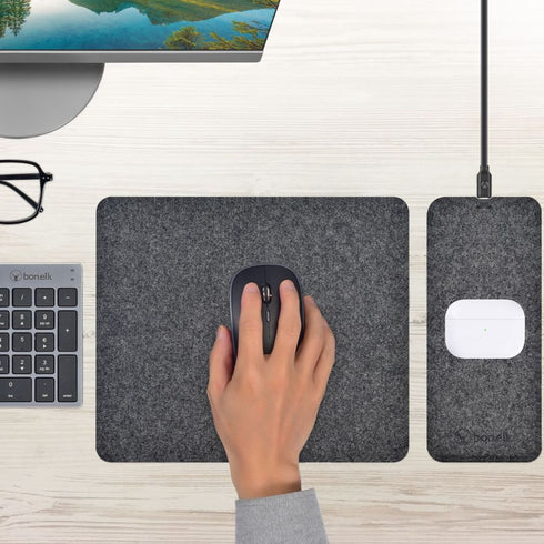 Bonelk Mouse Mat Qi Split (Grey)