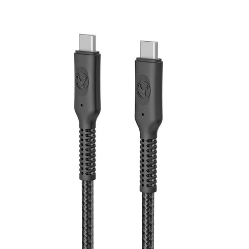 Bonelk Long-Life Easy Grip USB-C to USB-C Cable, 240w/20Gbps 4K 60Hz - 1.5m (Black) Image 2