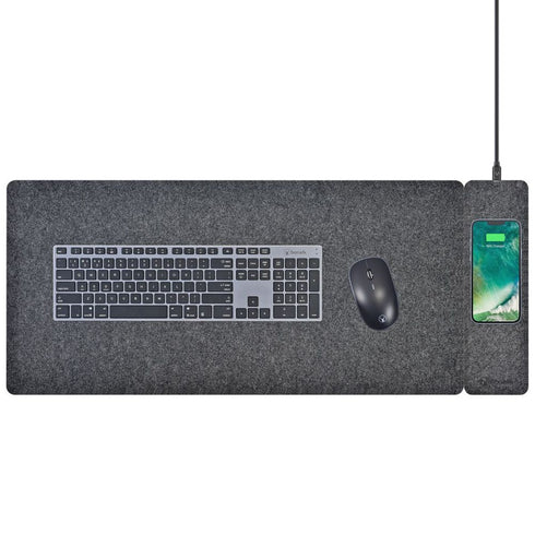 Bonelk Mouse Mat Qi Desktop (Grey) - Digital3d.com.au