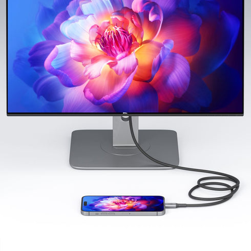 Bonelk Long-Life USB-C to DisplayPort Cable (1.5m) - Black Image 8