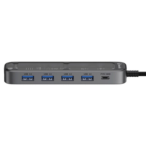 Bonelk Vision Long-Life USB-C to 6in1 Multiport Hub (Clear) Image 2
