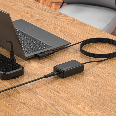 Bonelk Long-Life 65W GaN Multi-Device Laptop Charger, in-built Cable 1.5m (Black) Image 10