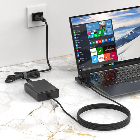Bonelk Long-Life 100W GaN Multi-Device Laptop Charger, In-Built Cable - 1.5m (Black) Image 7