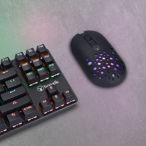 Bonelk Bluetooth/Wireless RGB 4D Mouse, 1200DPI, USB-C, M-270