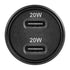 Bonelk Eco Series 38W PD Dual USB-C Car Charger - Black - Digital3d.com.au