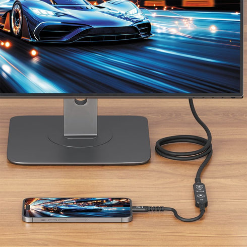 Bonelk Pro-X Long-Life USB-C to 8K HDMI Adapter (15cm) (Black) Image 6