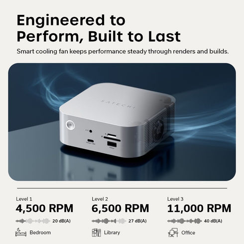 Satechi Thunderbolt 5 CubeDock with SSD Enclosure (Silver) Image 31