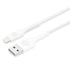 Bonelk Long-Life Easy Grip USB-A to Lightning Cable 2m (White) - Digital3d.com.au
