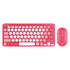 Bonelk Wireless Keyboard and Mouse Combo, Compact, KM-383 Red