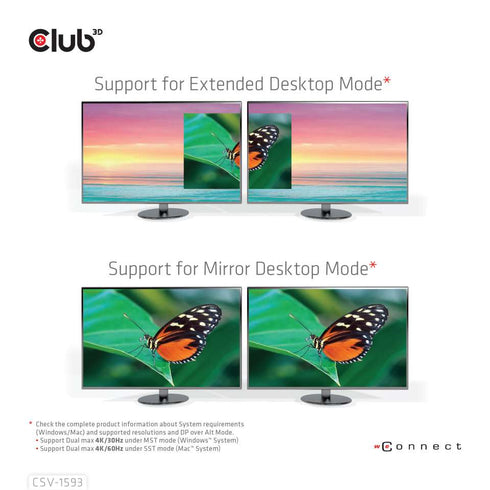 Club 3D CSV-1593 USB-C 8 in 1 Multiport Hub - Digital3d.com.au