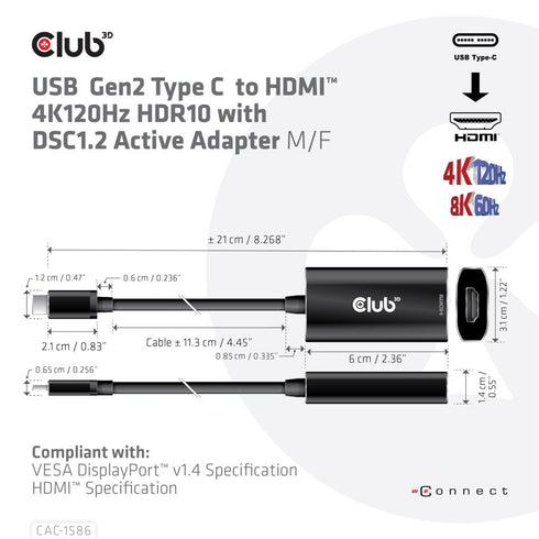 HDMI TO USB C ADAPTER - Digital3d.com.au