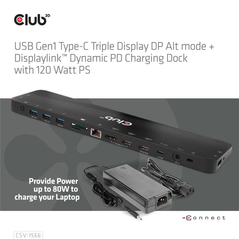 TRIPLE DISPLAY DYNAMIC PD USB C DOCKING STATION - Digital3d.com.au