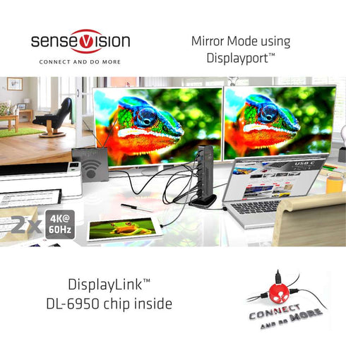 Club 3D CSV-1460 USB3.0/USB-C Dual Display 4K Hybrid Docking Station - Digital3d.com.au