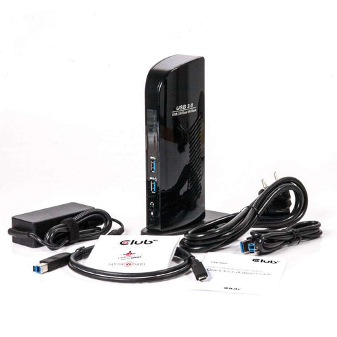 Club 3D CSV-1460 USB3.0/USB-C Dual Display 4K Hybrid Docking Station - Digital3d.com.au