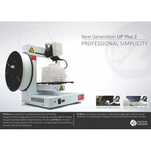 UP Plus 2 3D Printer - WHITE - Digital3d.com.au